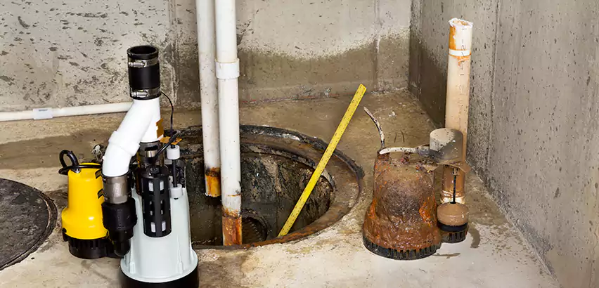 Installing Sump Pump in Finished Basement in Bethel Park, PA